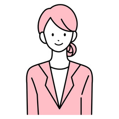 スーツ姿の女性
