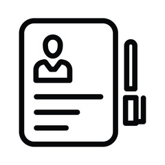 Resume, CV Icon