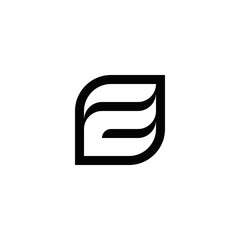 Fototapeta premium e initial logo design vector template