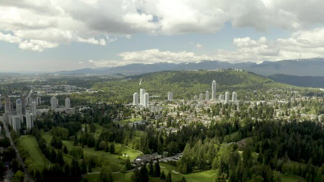 Coquitlam, Port Moody, Barmett Highway and Central Coquitlam BC Tricities, Tri-cities Aerial View