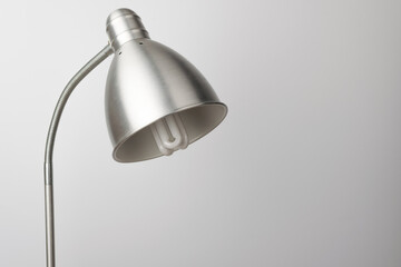 iron desk lamp on a white background