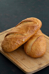 Hot bread fresh from the oven