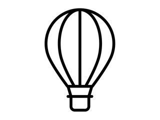 air balloon single isolated icon with outline style