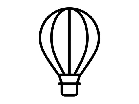 air balloon single isolated icon with outline style