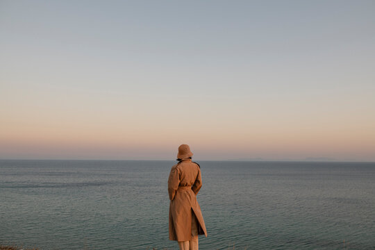 woman looking at horizon