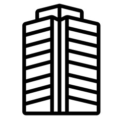 Apartment line icon