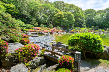 Fototapeta na wymiar Picturesque japanese garden