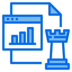 website blue line icon