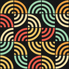 Abstract Geometric Pattern generative computational art illustration