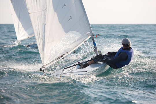 Sport sailing in the ocean