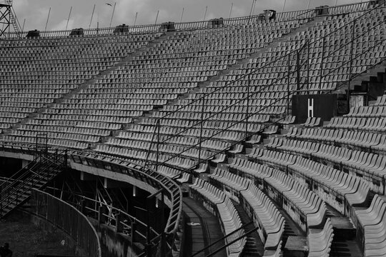 empty chairs at a stadium 