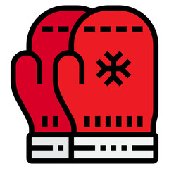 Gloves line icon