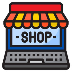 online color line style icon