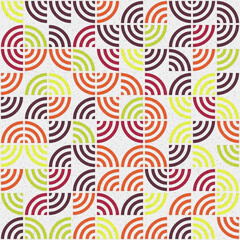 Abstract Geometric Pattern generative computational art illustration