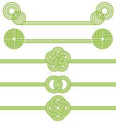 Obraz premium 抹茶 水引 広告イラスト