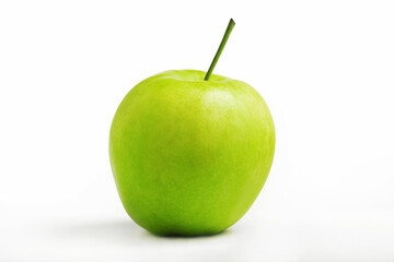 Organic Granny Smith Apple isolated on white