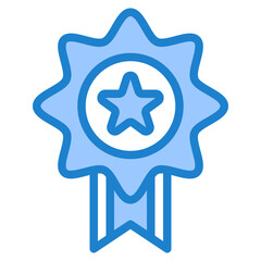 medal blue style icon