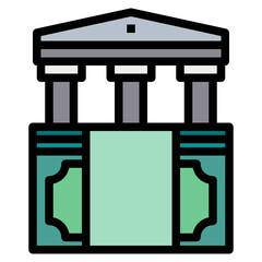 Fototapeta premium money line icon