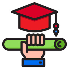 diphoma color line style icon