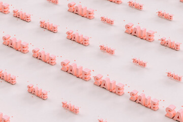 3d Render of the world "Sale"