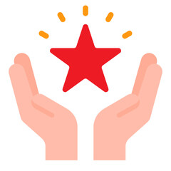 reward flat style icon