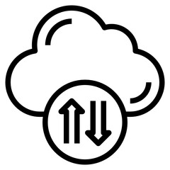 Cloud line icon