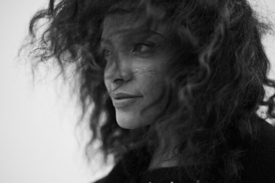 Portrait of a Young Mixed-Race Woman