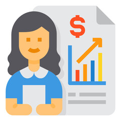 Profit Growth flat icon