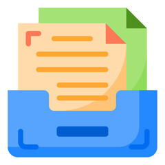 Obraz premium folder flat style icon