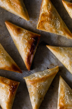 Greek Spanakopita With Tzatziki Dip