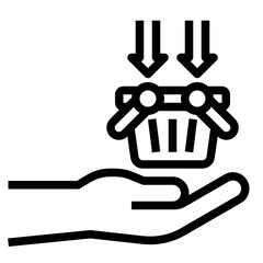 Shopping line icon