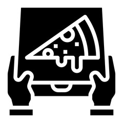 pizza glyph icon