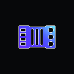 Accordion blue gradient vector icon