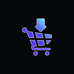 Add To Cart blue gradient vector icon