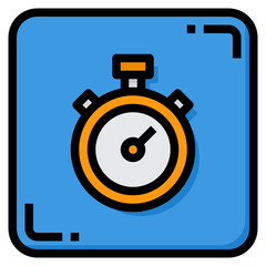 Stopwatch line icon