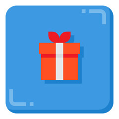 Gift Box flat icon
