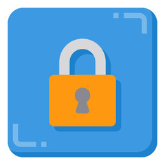 Lock flat icon