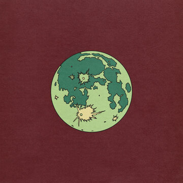 Moon Retro Illustration