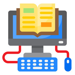 computer flat style icon