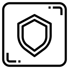 Shield line icon © itim2101