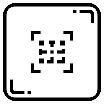 Qr Codr line icon
