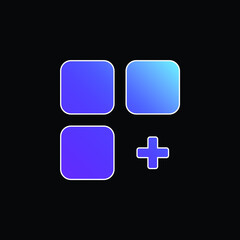 Add blue gradient vector icon