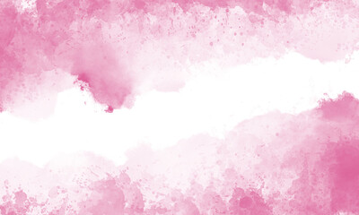 Pink watercolor scribble texture. Abstract watercolor on a white background. Pink abstract watercolor background.	