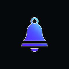 Bell blue gradient vector icon