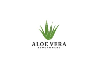aloe vera logo in white background