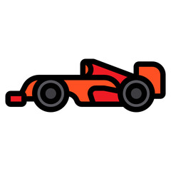 F1 Car line icon