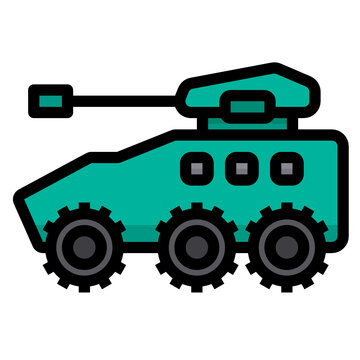 recommend clip art: Tank line icon