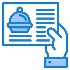 Obraz premium delivery blue style icon