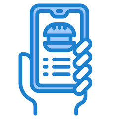 delivery blue style icon