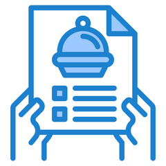 food blue style icon